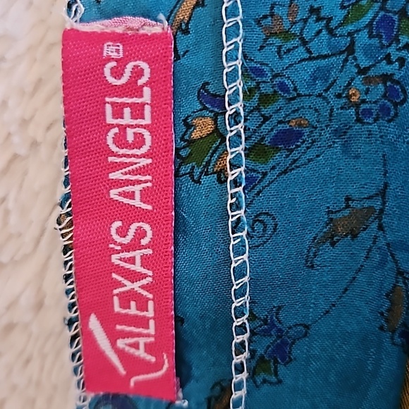 ALEXA'S ANGELS Mixed Pattern Rainbow Silk Blend Boho Scarf Sash - Picture 6 of 7